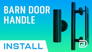 Barn Door Handle Installation  KINGLEV 12quot HEAVY DUTY SLIDING DOOR PULL HANDLE [upl. by Nylinnej]