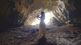 Sounds of Aulos in Corycian Cave Maenads begin to dance Aulos warmup [upl. by Nanis443]