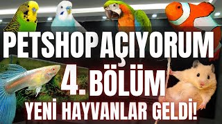 PETSHOP AÇIYORUM 4BÖLÜM  YENİ HAYVANLAR GELDİ akvaryum lepistes petshop hamster [upl. by Winikka]