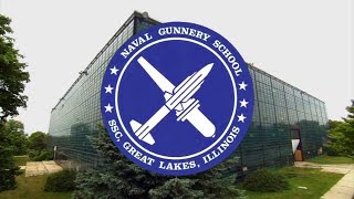 US Naval Gunnery School Building 521 Great Lakes SSC Gunners Mate GMM GMG [upl. by Coulson668]