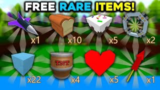 How to get FREE RARE ITEMS Tutorial  Build a boat for Treasure ROBLOX [upl. by Bink]