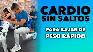 CARDIO SIN SALTOS PARA BAJAR DE PESO RÁPIDO [upl. by Aroved]