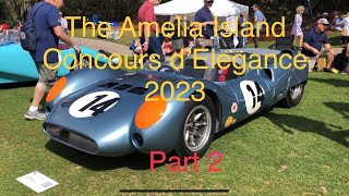 The Amelia Island Concours d’Elegance 2023 car show first person view walk through experience Part 2 [upl. by Novihc]