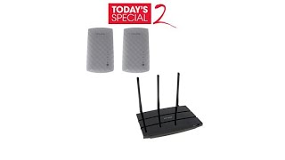 TPLINK AC1750 WiFi AC Router with 2 Range Extenders [upl. by Esorbma]