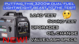 DUAL FUEL REVIEW  3200W 50LB PROPANE  GAS INVERTER GENERATOR  TEST  UPGRADES  MORE BEST VALUE [upl. by Assirual]