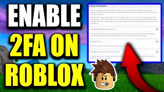 How To Enable 2FA On Roblox  Easy Guide [upl. by Nosned881]