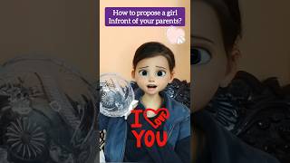 Proposing your crush infront of your parents comedy funny viralvideo viralshorts [upl. by Ahsiemac636]