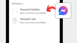 How To Fix Keys Currently Unavailable On Messenger  Messenger Keys Currently Unavailable [upl. by Brout]