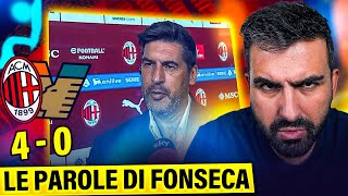 LE PAROLE DI FONSECA POST MILAN  VENEZIA 40 [upl. by Razec]