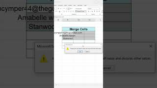 Merge Cells in Excel  Excel Tips amp Tricks for Efficiency [upl. by Asher]