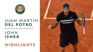 Juan Martin Del Potro vs John Isner  Round 4 Highlights I RolandGarros 2018 [upl. by Cassella471]