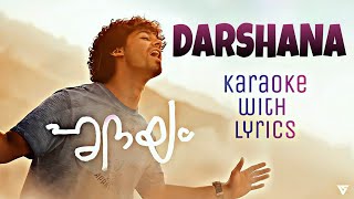 Darshana lyrics with karaoke video from the movie Hridayam [upl. by Cela]