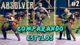 GUÍA ABSOLVER  ESTILOS DE LUCHA INICIALES  DIFERENCIAS  GAMEPLAY ESPAÑOL [upl. by Ititrefen]