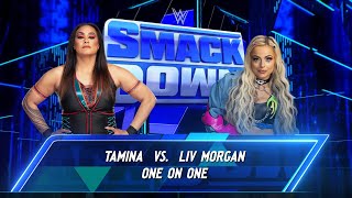 WWE 2K24  SMACKDOWN UNIVERSE  TAMINA VS LIV MORGAN [upl. by Pricilla266]