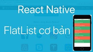 17FlatList1Tạo một danh sách với FlatList trong React Native [upl. by Yaya]