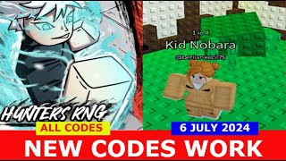 NEW CODES NEW VERSE🧿 Hunters RNG ROBLOX  ALL CODES  JULY 6 2024 [upl. by Hanyaz]