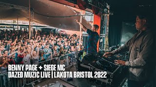 Dazed Muzic Live Benny Page amp Siege MC  Lakota Bristol 2022 [upl. by Alihet]