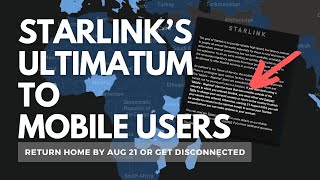 Starlink issues ultimatum to users in unapproved countries Move home or get disconnected [upl. by Aneel]