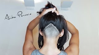 Triangle Undercut  HAIR MAKEOVER  ARIBA PERVAIZ [upl. by Holofernes930]