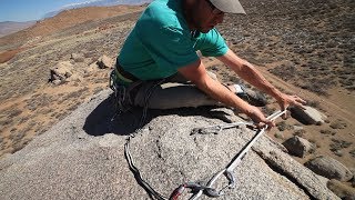 Basic amp Intermediate Outdoor Climbing 6 Top Rope Anchor  Using a Double Length Sling [upl. by Larue170]