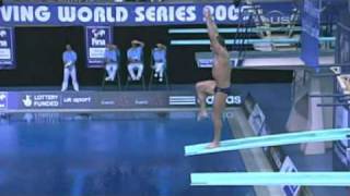 Diver Dumais takes silver in Sheffield from Universal Sports [upl. by Jair]