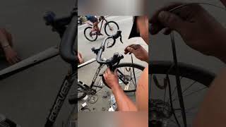 installing sagmit sti 2x9🥰 bicycle cyclist shortvideo trendingvideo viralshorts vsshop [upl. by Venable330]