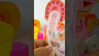 Dentes com o PlayDoh Dentista 🦷shorts playdoh unboxingvideo unboxing playdohdentista [upl. by Rimidalg550]