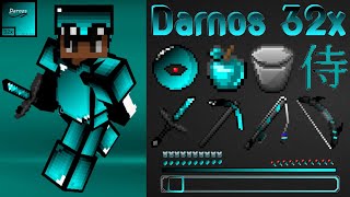 Darnos 32x PvP texture pack review McpeJava 100Fps boost [upl. by Nidia367]