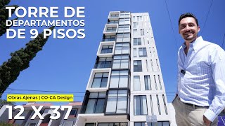 TORRE de DEPARTAMENTOS de 9 NIVELES en ZONA CÉNTRICA  Obras Ajenas  COCA Design [upl. by Wylen]