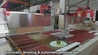 water jet cutting machine hualong stone machinery 4020P cnc waterjet cutting machine [upl. by Anivid]