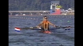 1996 Olympics Rowing Mens Lightweight 2x Heat 1 [upl. by Elay]