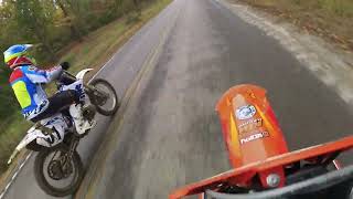 KTM XC 300 vs Yamaha YZ 250 [upl. by Dumm]