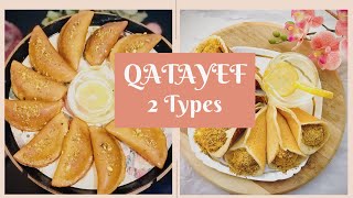 Eid Sweet Qatayef in 2 DIFFERENT VARIETIES IN ONE VIDEO EnjoyQatayefArabic dessert [upl. by Ulrika813]