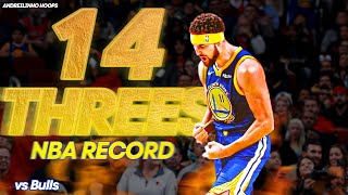 When Klay Thompson Scored 14 THREES amp Broke The NBA Record ● 52 vs Bulls ● 291018 ● 1080P 60 FPS [upl. by Crocker]