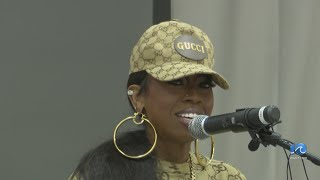 Missy Elliott honored during concert stop in Hampton [upl. by Yniatirb]