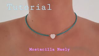 COLLAR EN MIYUKI FACIL DE REALIZAR 🥰 TUTORIAL [upl. by Eiuol]