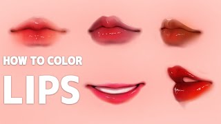 🍓How I Color Strawberry Lips In Ibis paint x [upl. by Koller]