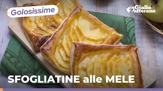 SFOGLIATINE alle MELE – RICETTA LAMPO Perfette a merenda o colazione🍏💚😋 [upl. by Nirac250]