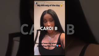 CARDI B VIBING TO VANESSA BLING cardib vanessabling dancehallartist dancehall [upl. by Rillis]