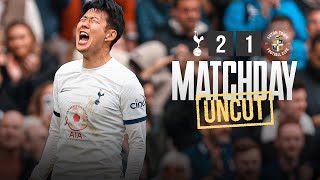 TOTTENHAM HOTSPUR 21 LUTON TOWN  MATCHDAY UNCUT  HEUNGMIN SON SCORES LATE WINNER [upl. by Leicam]