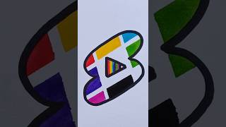 Colours With Shorts LogoEasytoDraw84shortsyoutubeshortsviralvideoshortvideoshortsfeedart [upl. by Doowyah]