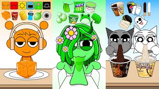 Incredibox Sprunki Color Emoji Mukbang  Cartoon Animation  MOOMOOSTUDIO [upl. by Kieryt674]