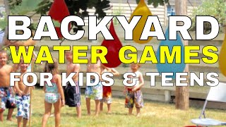 8 Cool Backyard Water Games for Kids amp Teens [upl. by Ahsenyt]