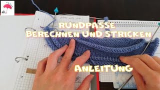 verkürzte Reihen bei Sattelschulter Raglan kalkulieren und stricken gesamt Anleitung [upl. by Adriene]