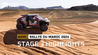 STAGE 3 HIGHLIGHTS  Rallye du Maroc 2024 W2RC [upl. by Dorothea]