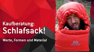 Der Schlafsack Formen Werte Material und Extras [upl. by Deehan]