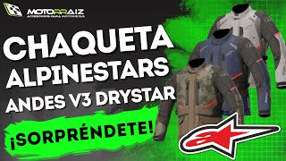 Chaqueta Alpinestars Andes V3 DryStar ¡tu mejor elección motera [upl. by Sivartal]