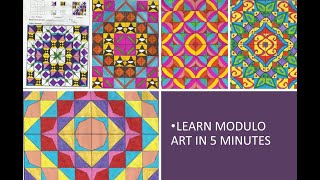 MODULO ART MAKING SIMPLE AND FAST [upl. by Adelaja]