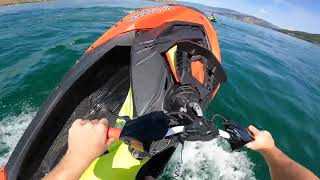 SEA DOO SPARK TRIXX POWER SLIDES LAKE KAL BC [upl. by Ddot]