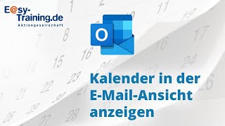 Outlook 2019 Kalender in der EMailAnsicht anzeigen [upl. by Eveiveneg]